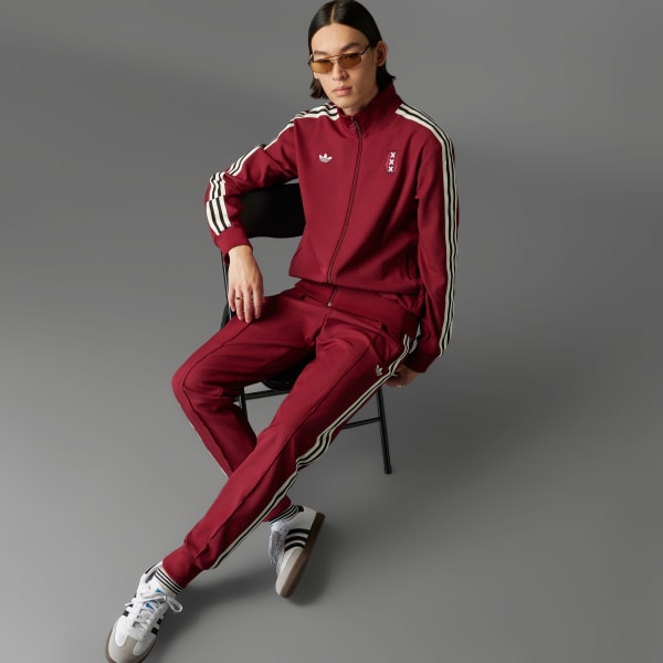 adidas Ajax Amsterdam Anniversary Track Top - Burgundy