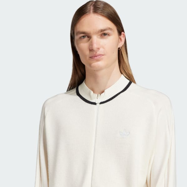 adidas Premium Cardigan - White | Free Shipping with adiClub