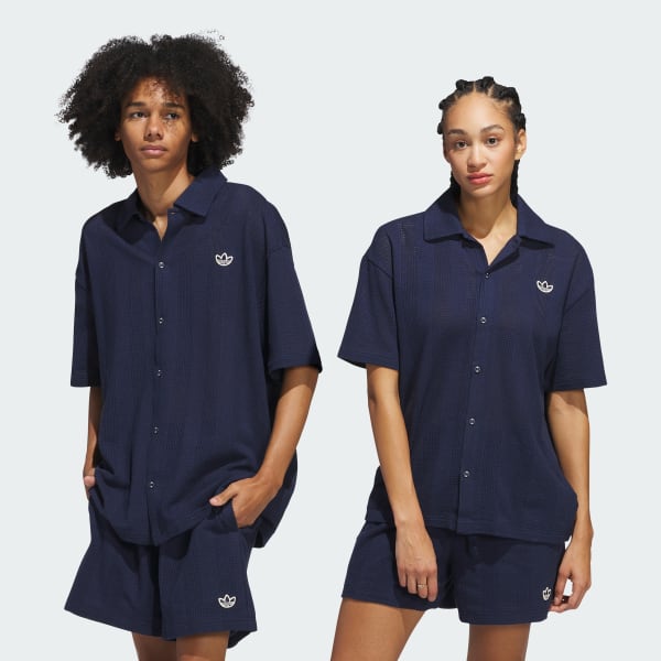 Azul Camisa Summer Knit Shooting (Unissex)