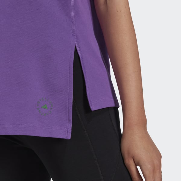 Fioletowy adidas by Stella McCartney Sportswear Logo Tank Top