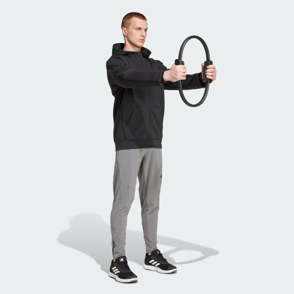 Black Designed for Training Full-Zip Track Jacket