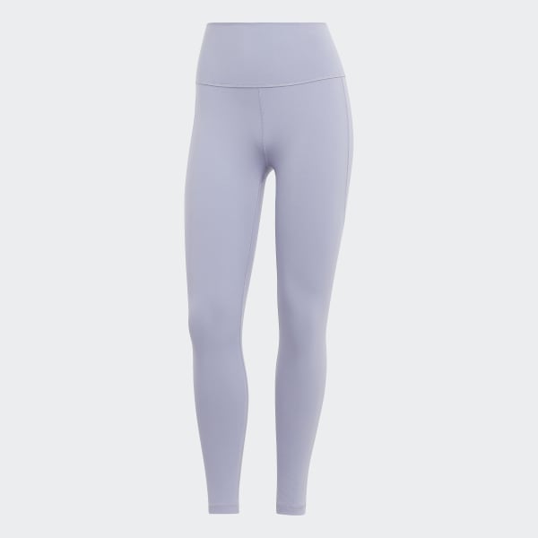 Morado Calzas 7/8 adidas Yoga Studio Tiro Alto