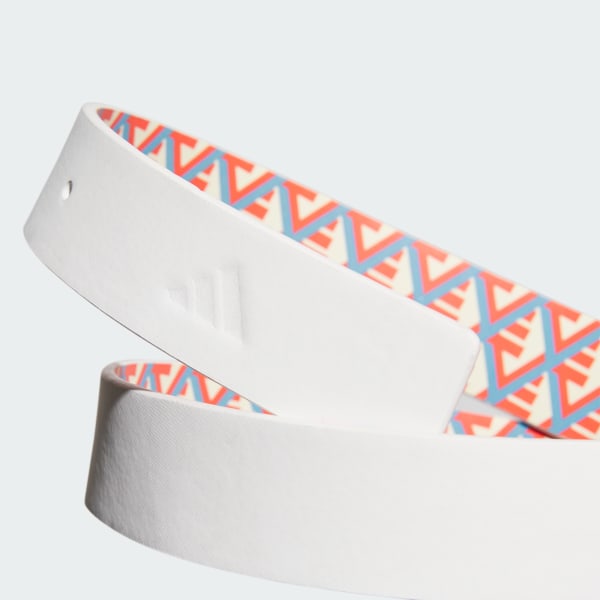 White PU Leather Reversible Belt