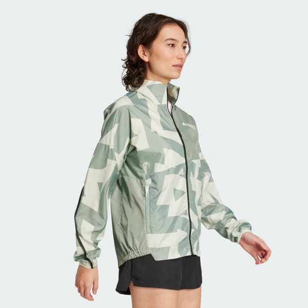 Verde Chamarra rompevientos estampada Terrex Multi