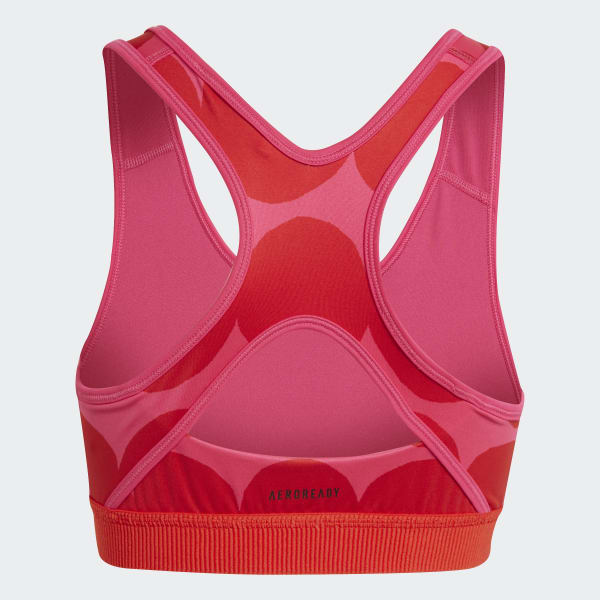 Rosa Top Deportivo de Entrenamiento Marimekko Believe This Primegreen AEROREADY Soporte Ligero
