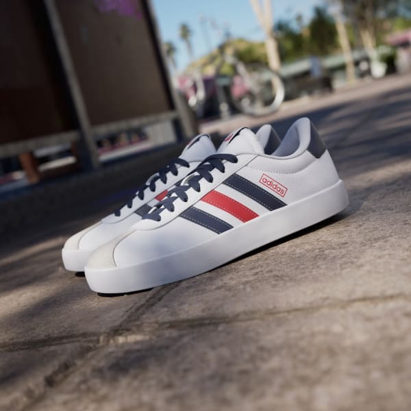 Adidas vl court white best sale
