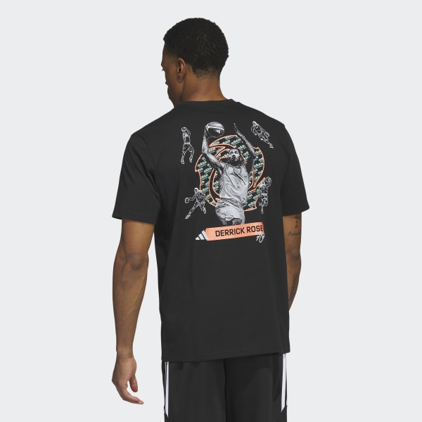 Black D Rose Icons Graphic Tee