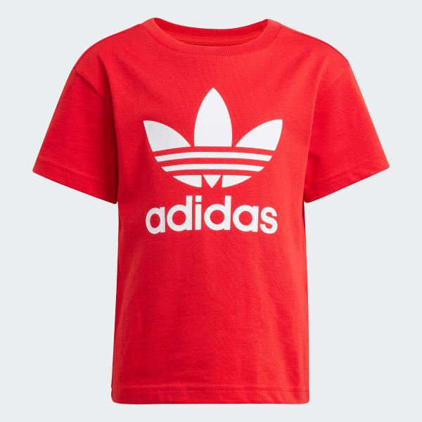 adidas Adicolor Shorts Tee Set Kids - Red | Free Shipping adidas Adicolor Shorts Tee Set Kids - Red | Free Shipping