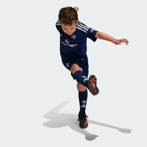 Blue Manchester United 24/25 Away Mini Kit Kids