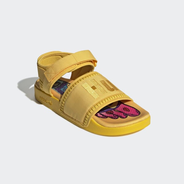 pharrell williams adilette 2.0 sandals yellow