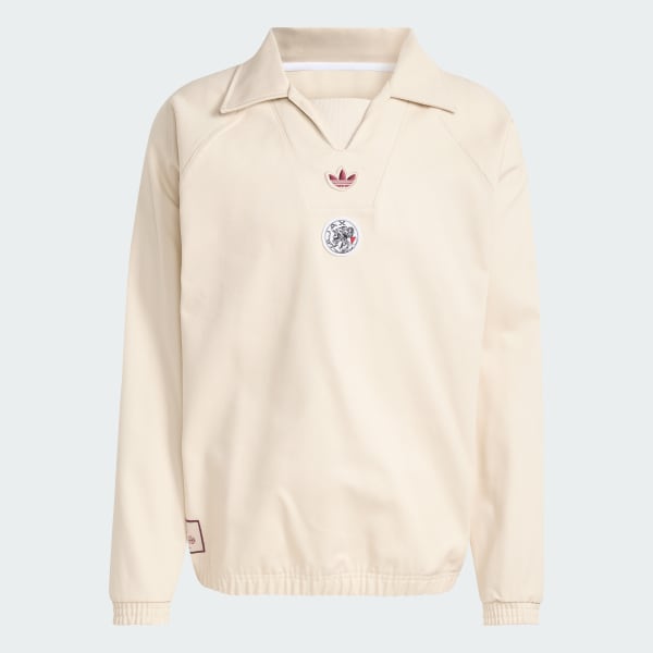 Beige Haut de training Ajax Amsterdam Terrace Icons