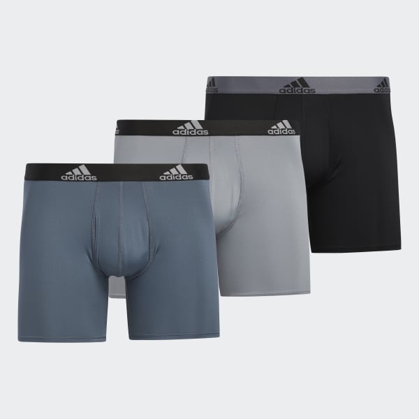 Grey Performance Boxers Three-Pack (Big and Tall) EX4430X