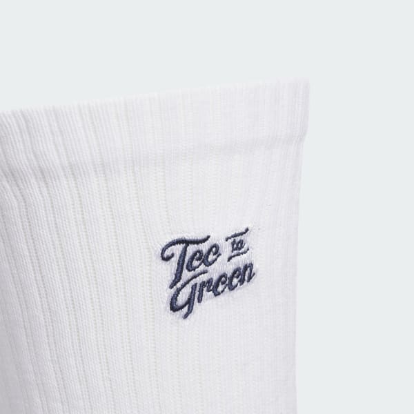 White Graphic Crew Socks