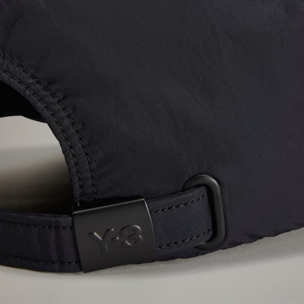 Black Y-3 스트라이프 캡