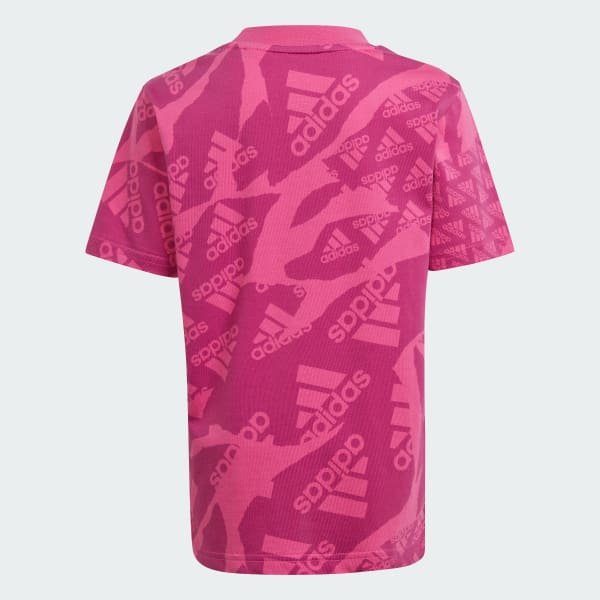 Rosa Camiseta Estampa Corrida Essentials