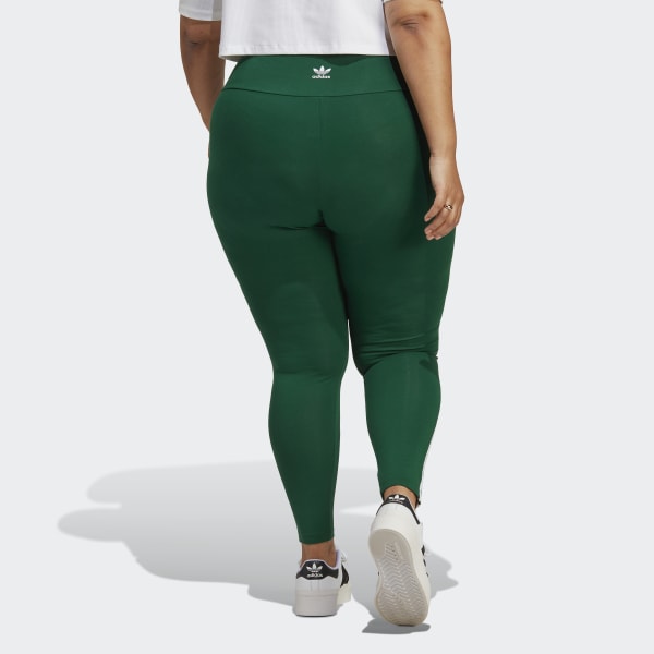 adidas Adicolor Classics 3-Stripes Leggings (Plus Size) - Green, Women's  Lifestyle