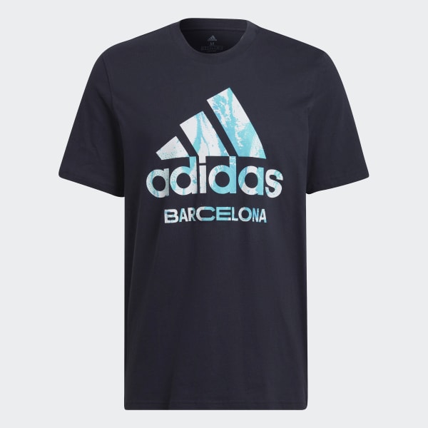 Blue Barcelona Graphic T-Shirt HM586