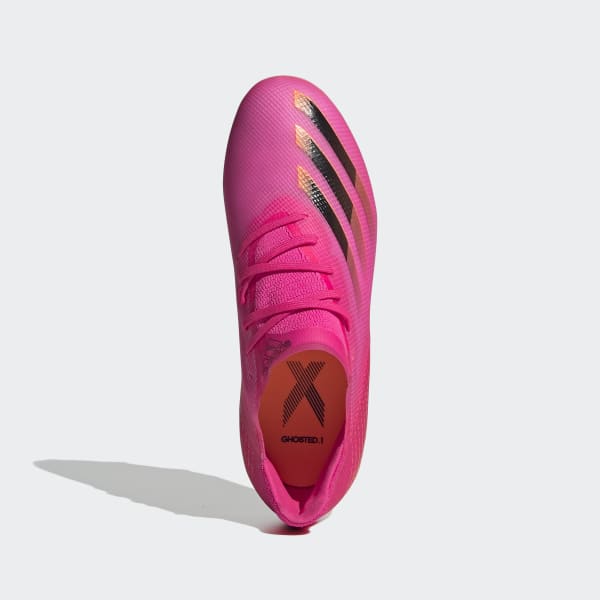 adidas X Ghosted.1 Firm Ground Cleats - Pink | kids soccer | adidas US