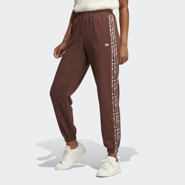 Abstract Animal Print Joggers - Brown | Women's Lifestyle | adidas US