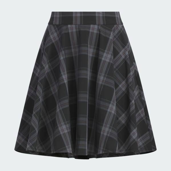Black Checked Graphic Skirt