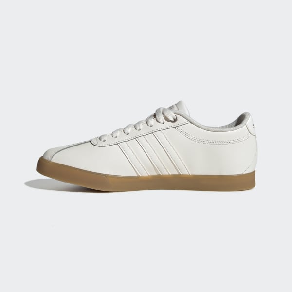 adidas white courtset floral stripe trainers