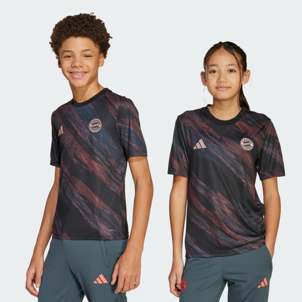 Μαύρο Bayern 25/26 Pre-Match Jersey Kids