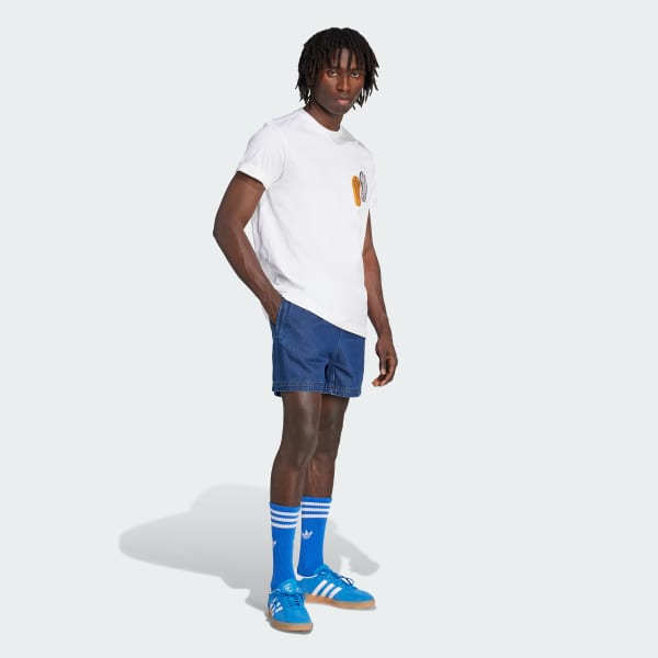 Blanco Camiseta de corte holgado Trefoil Series