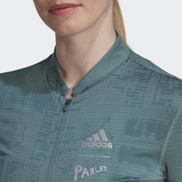 Verde Maillot de Ciclismo Parley Manga Corta MLZ14