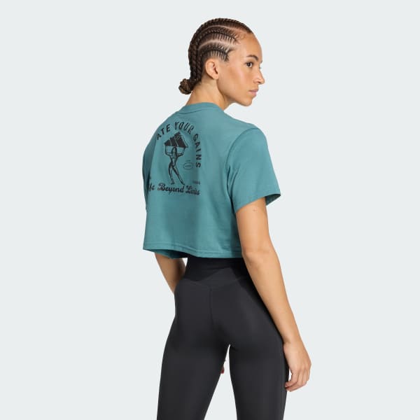 Verde Polo de Entrenamiento CLIMACOOL Vintage Graphic