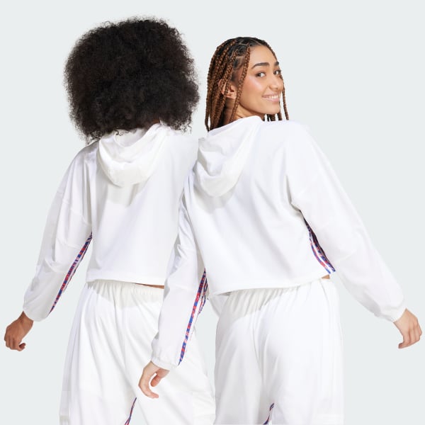 Blanco Sudadera con Gorro Express All Gender Woven