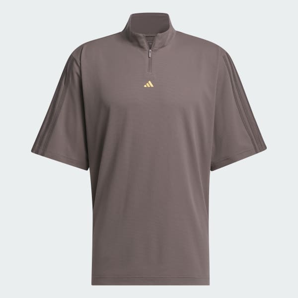Grey Ultimate365 TWISTKNIT Piqué Mock Polo Shirt