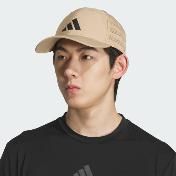 adidas Gameday 4 Stretch Fit Hat - Brown | Free Shipping