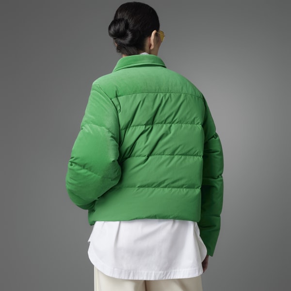 Verde Campera Acolchada Adicolor Heritage Now Velvet