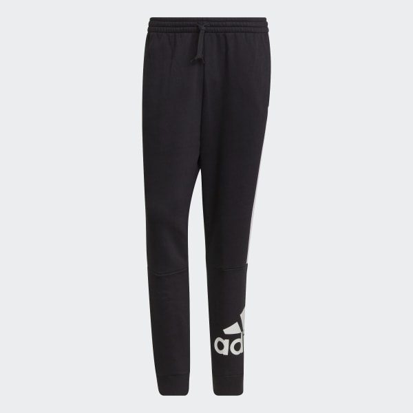 adidas Essentials Colorblock Fleece Pants - Black