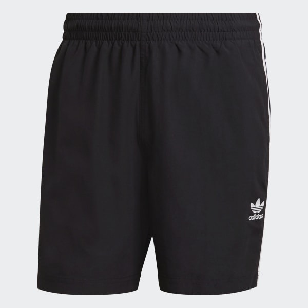 Black Adicolor Classics 3-Stripes Swim Shorts