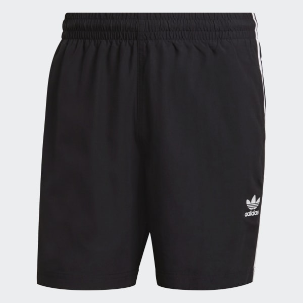 Negro Shorts de Natación Adicolor Classics 3 Rayas