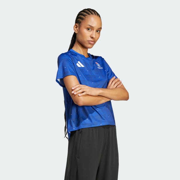 Μπλε France Handball Training Tee
