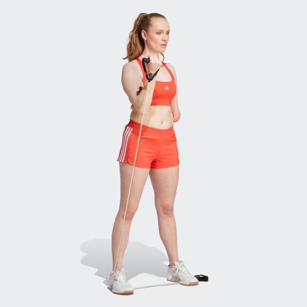 Orange Pacer 3-Stripes Woven Shorts