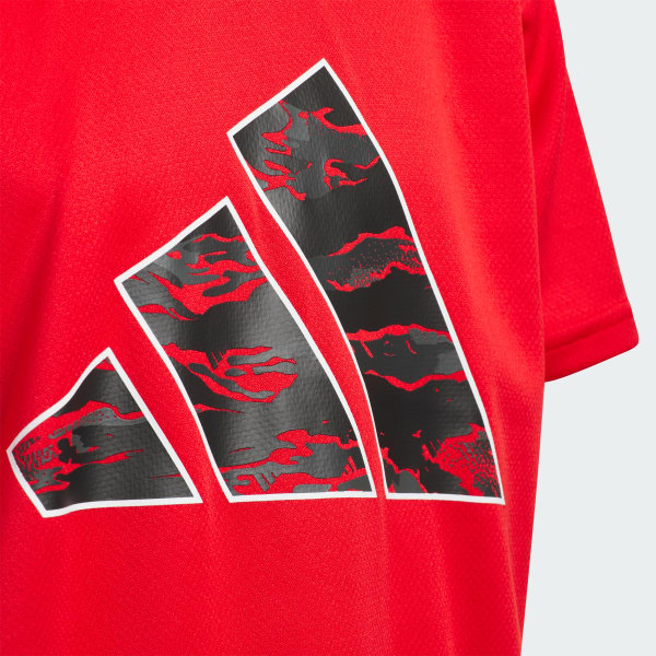 レッド キッズ エッセンシャルズ 3バー カモ柄 半袖Tシャツ