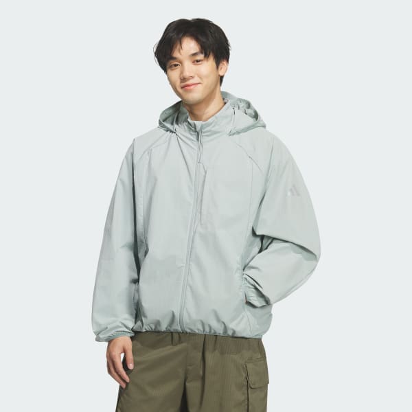 グリーン シティ テック ルーズフィット スイリク パッカブル ジャケット