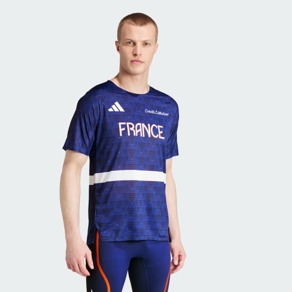 Blue Team France Athletisme T-Shirt Men