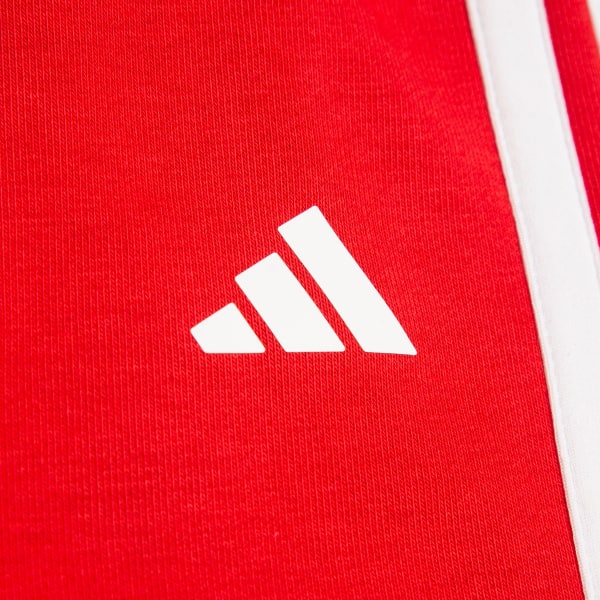 Red 3 Stripes Full Length Set Kids