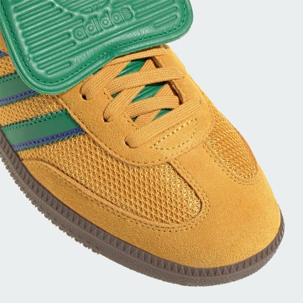 Adidas samba yellow stripe shop