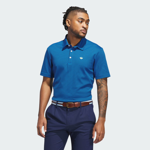 Bleu Polo piqué rayé Originals
