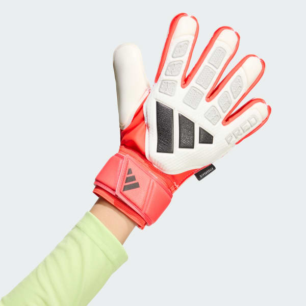 blanc GANTS DE GARDIEN DE BUT PREDATOR MATCH FINGERSAVE JUNIOR