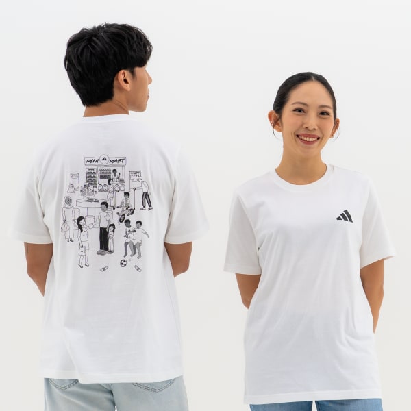 White MINI MART TEE