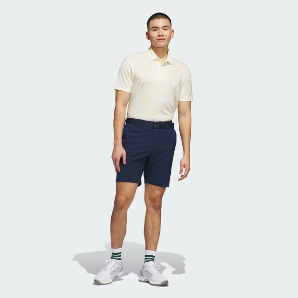 adidas Ultimate365 Printed Mesh Polo Shirt - Yellow | Free