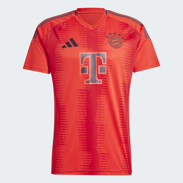 adidas レッド ゲームベスト:7マイセット: L:背番号付き。 アディダス FCバイエルン 24/25 ホームユニフォーム - レッド