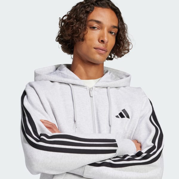 Adidas Essentials 3-Stripes Fleece Hoodie WHERE TO BUY