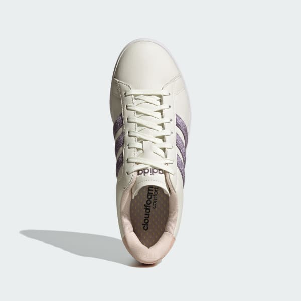 adidas Women's Grand Court 2.0 White Black Tennis Shoes